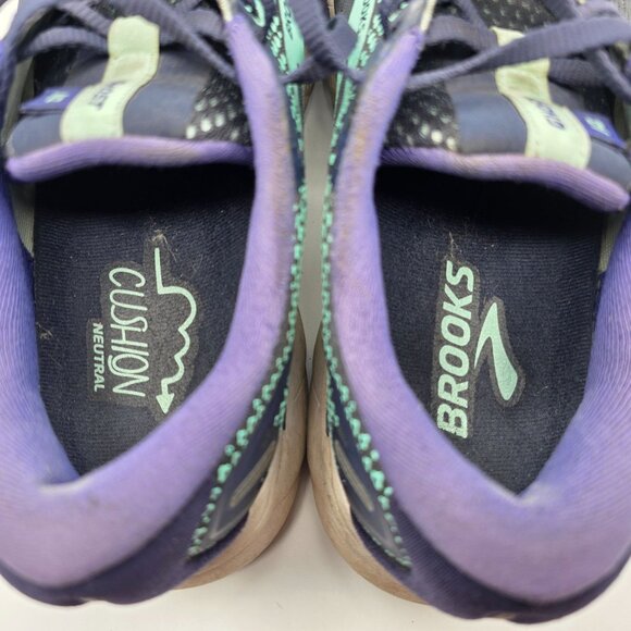 Brooks Ghost 14 Womens Size 7.5 Wide Purple Athletic Shoes Running Walking - Picture 6 of 13